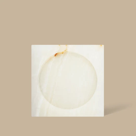 Ink Dish - White Onyx