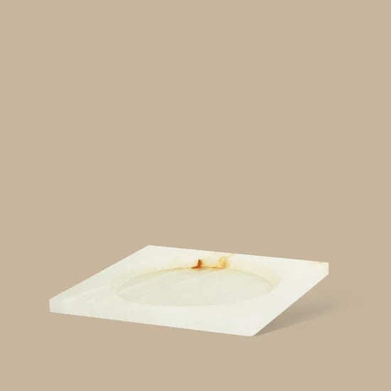 Ink Dish - White Onyx
