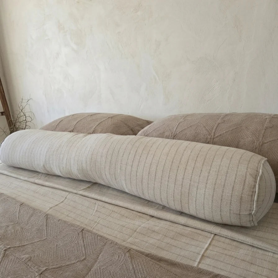 Oatmeal Stripe Bolster