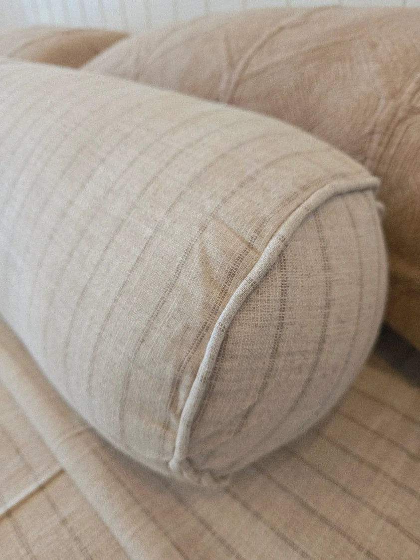 Oatmeal Stripe Bolster