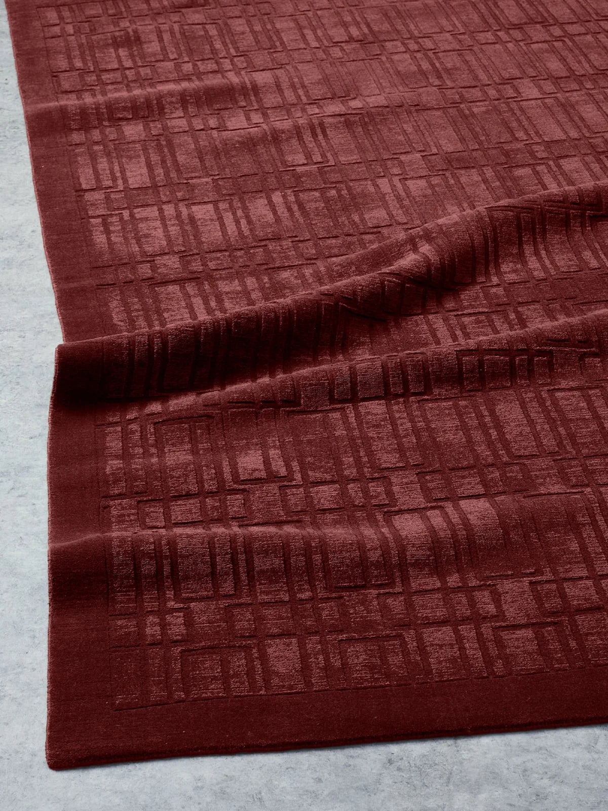 Tait Embossed - Dark Cherry